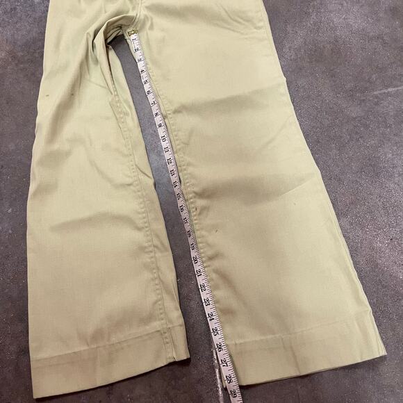 Vintage 70's Levi's For Me Flared Khaki Bare Back Flare Pants - 28 x 29 - Picture 7 of 8